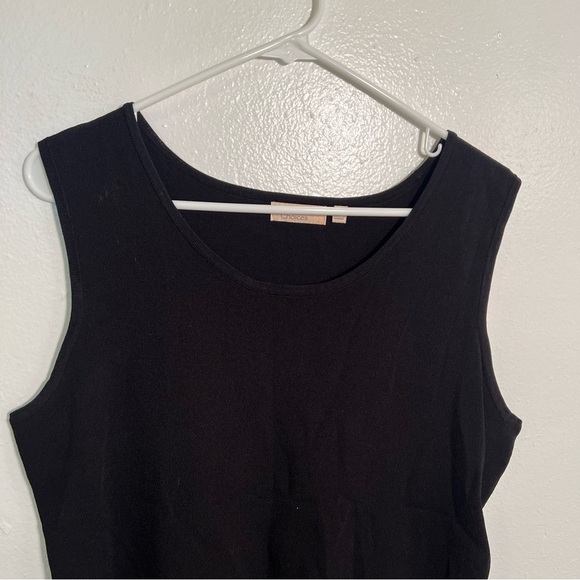 Vintage Choices Sleeveless Scoop Neck Sweater Black L - Picture 2 of 8